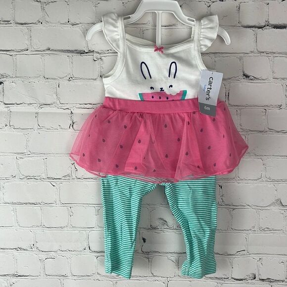 Carter’s Bunny Onesie and Tutu Pants - Picture 1 of 4